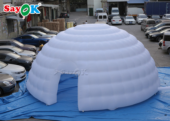 Go Outdoors Air Tent 8m Giant Inflatable Igloo Dome Tent With Air Blower For Exhibitions