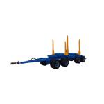 4 Alxes 2 Alxe Full Trailers Logging Truck Log Trailer Log Loader Timber Trailer