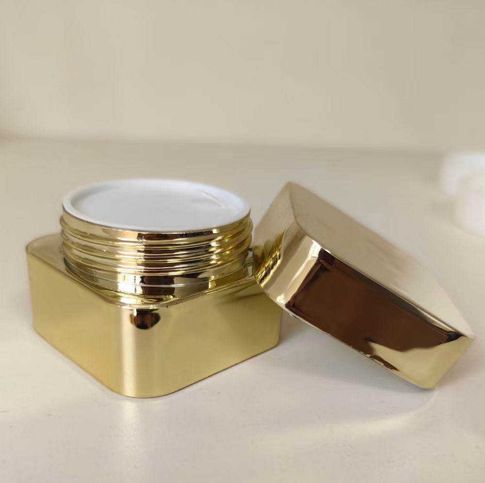 OEM/ODM Acceptable 1oz 2oz 5g 10g 20g 30ml 50ml Gold Lid Empty Plastic PP Nail Gel Jar for Screen Printing