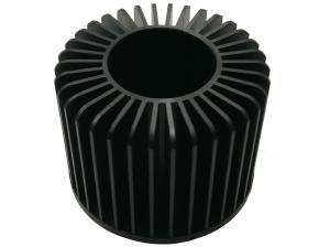 Quality Rustproof Industrial Round Heat Sink , Stable Extruded Aluminum LED Heatsink wholesale