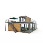 Galvanized Steel Square Tubes Main Structure Prefabricated Villa House Modern