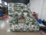 PVC tarpaulin Mossy Inflatable Paintball Bunkers For Paintball Sports
