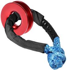 Custom Logo Accepted Offroad Vehicle Winch Snatch Aluminum Recovery Ring with Soft Shackle