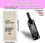 Wedding Wine Bag, Gift For Wedding Planning, Wedding Officiant, Wedding Host,