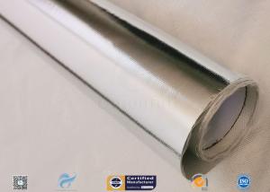 Quality Aluminium Foil Laminated Silver Coated Fabric Flame Retardant 4HS Heat Reflective wholesale