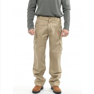 Quality 7.5oz Cotton Lightweight FR Pants Khaki Color 3 1 Twill CAT 2 wholesale