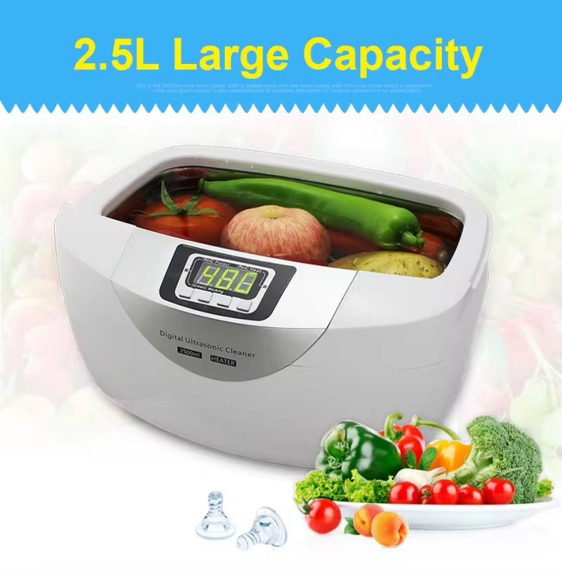 2.5L Dental Ultrasonic Cleaner Multi Purpose Cleaning Function Digital Ultrasonic Cleaner