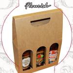 E Flute Kraft Paper Display Box Sauce Corrugated Paper Box Carrier Customizable