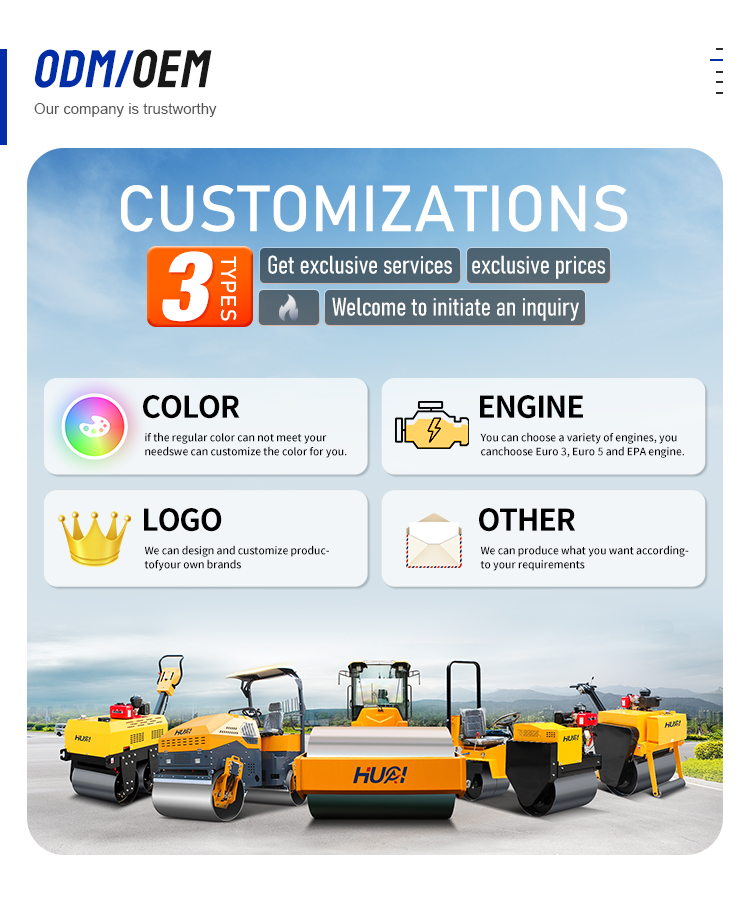 20 Ton Mini Wheel Road Roller With 500N/cm Static Line Load Vibration Frequency 28/35Hz