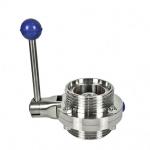 Sanitary Stainless Steel 304 316L Butterfly Valve for Pharmaceutical Easy to