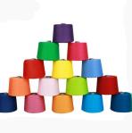 Black White Red Blue Colors 100% Polyester Ring Spun Dyed Yarn 20/2, 30/2, 40/2