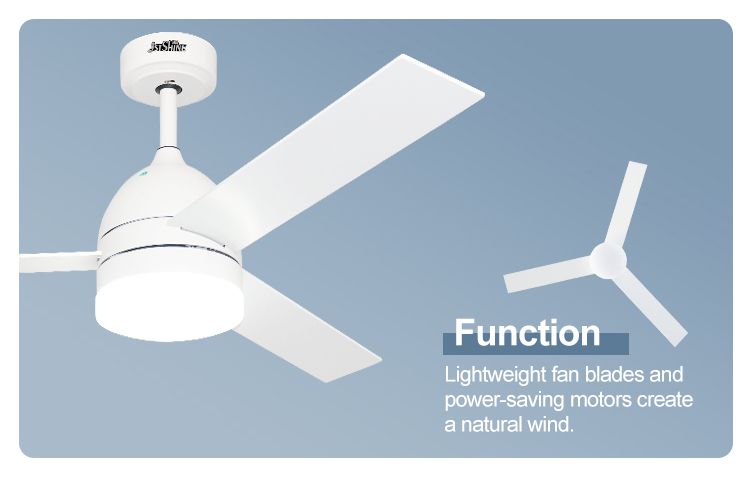 52 Inch Multi Color Ceiling Fan with Remote Control and LED Light Function