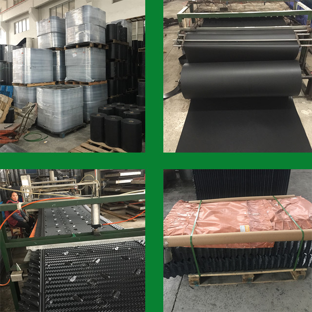 Cross Flow Film Fill Cooling Tower 1300mm 2440mm 20mm PVC Sheet