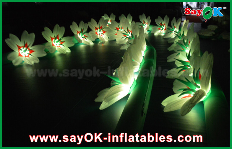 Large Inflatable Lighting Decoration Inflatable Wedding Flower Chain WIth LED Light For Decoration