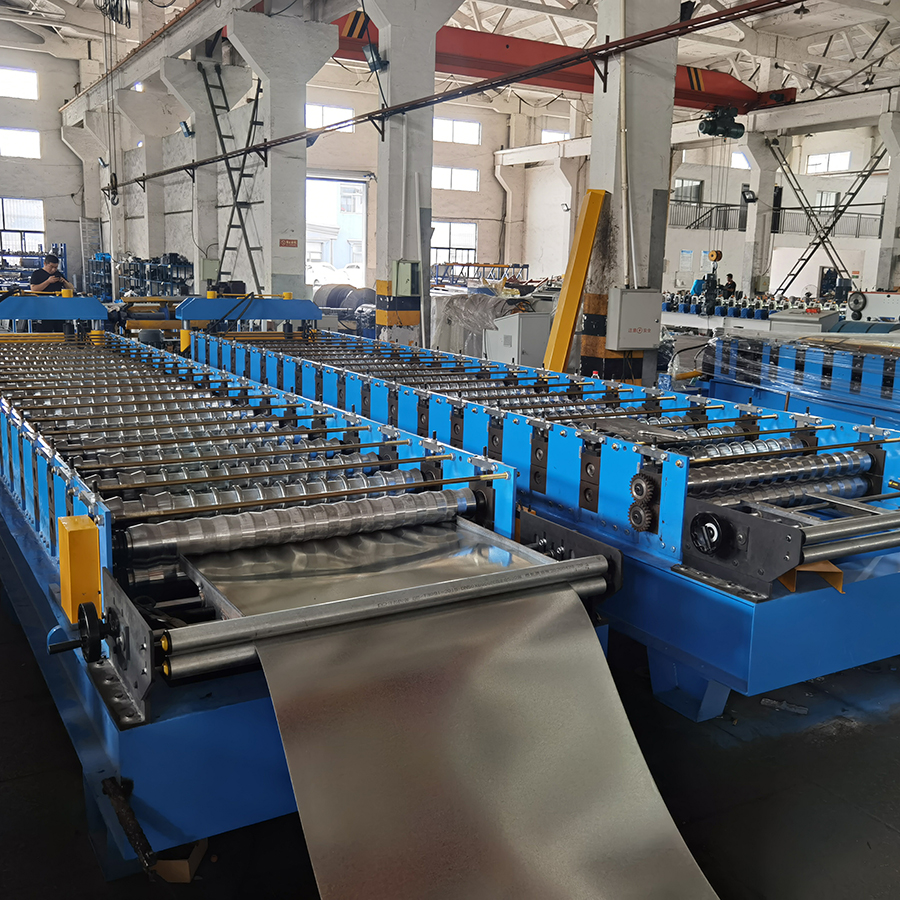 Triple Layer Roof Sheet Roll Forming Machine Corrugated Tile