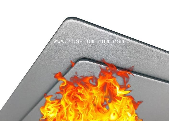 PVDF Coated Aluminum Composite Wall Panels , 1.22x2.44m ACP Sheet Fireproof