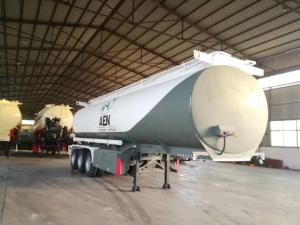 Quality Mechanical Suspension Fuel Tanker Semi Trailer , Crude Oil Tanker Trailer wholesale