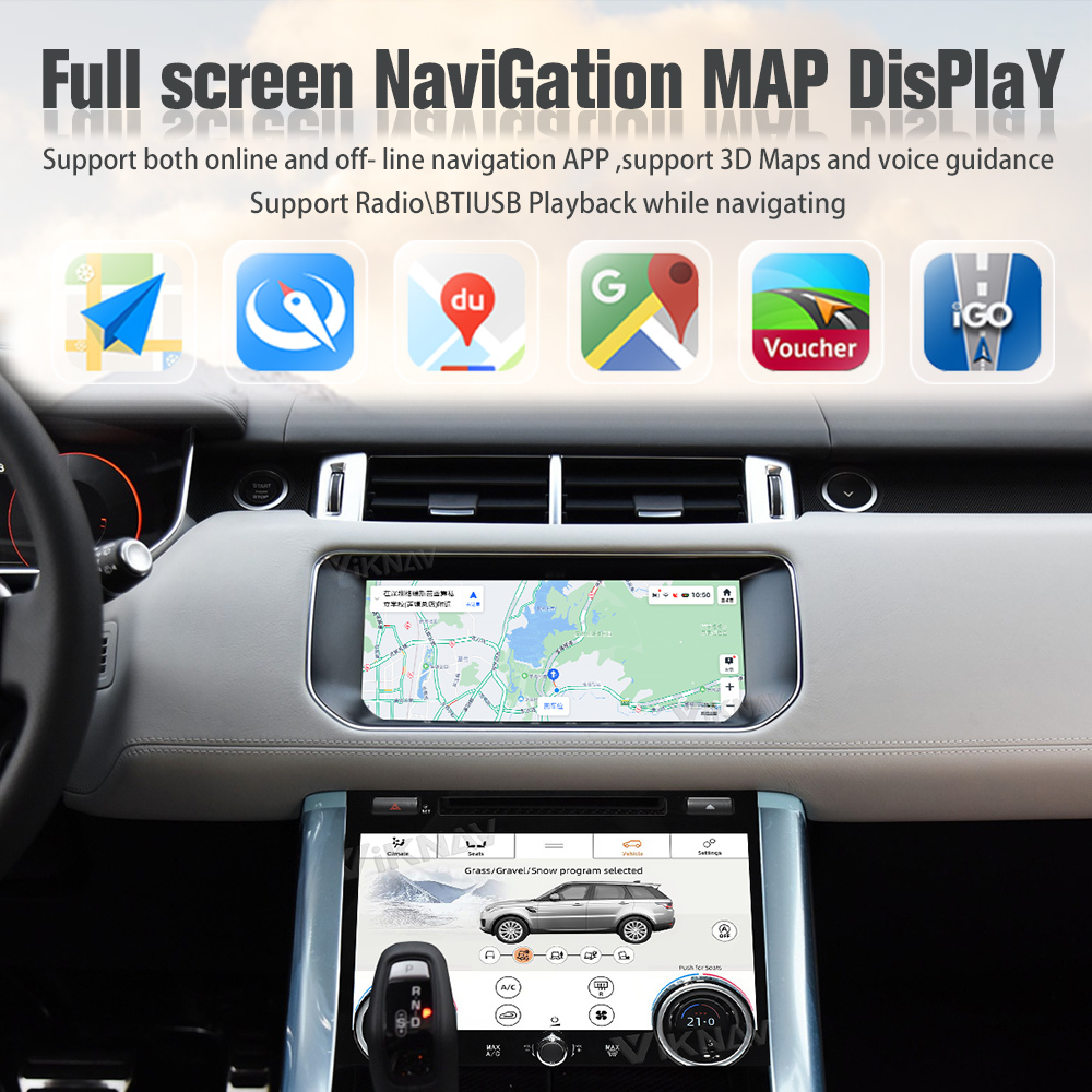 Viknav Car Radio For Land Rover Range Rover Sport L494 (2013-2017) 10.25 Inch Car Radio Multimedia Touch Screen Stereo