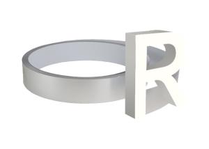 Quality RAL 3cm 4cm 5cm Width Colors Decoration Characters Trim Cap Channel Letter Sign wholesale