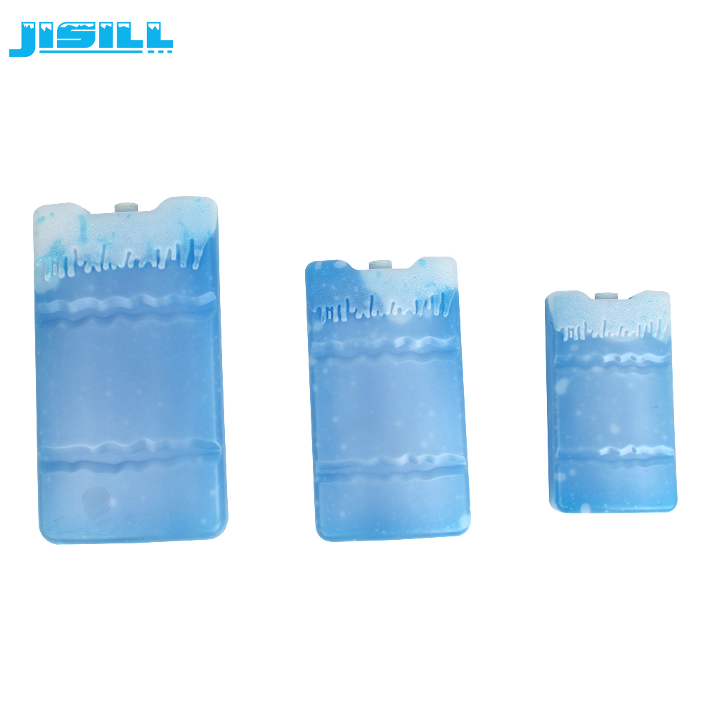 Durable Plastic Small Reusable Gel Ice Packs For Frozen Food Blue Color