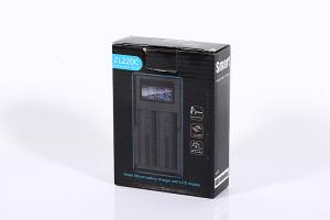 Quality OEM Universal Smart 2 Bay Battery Charger 1000mah 12W With LCD Display wholesale