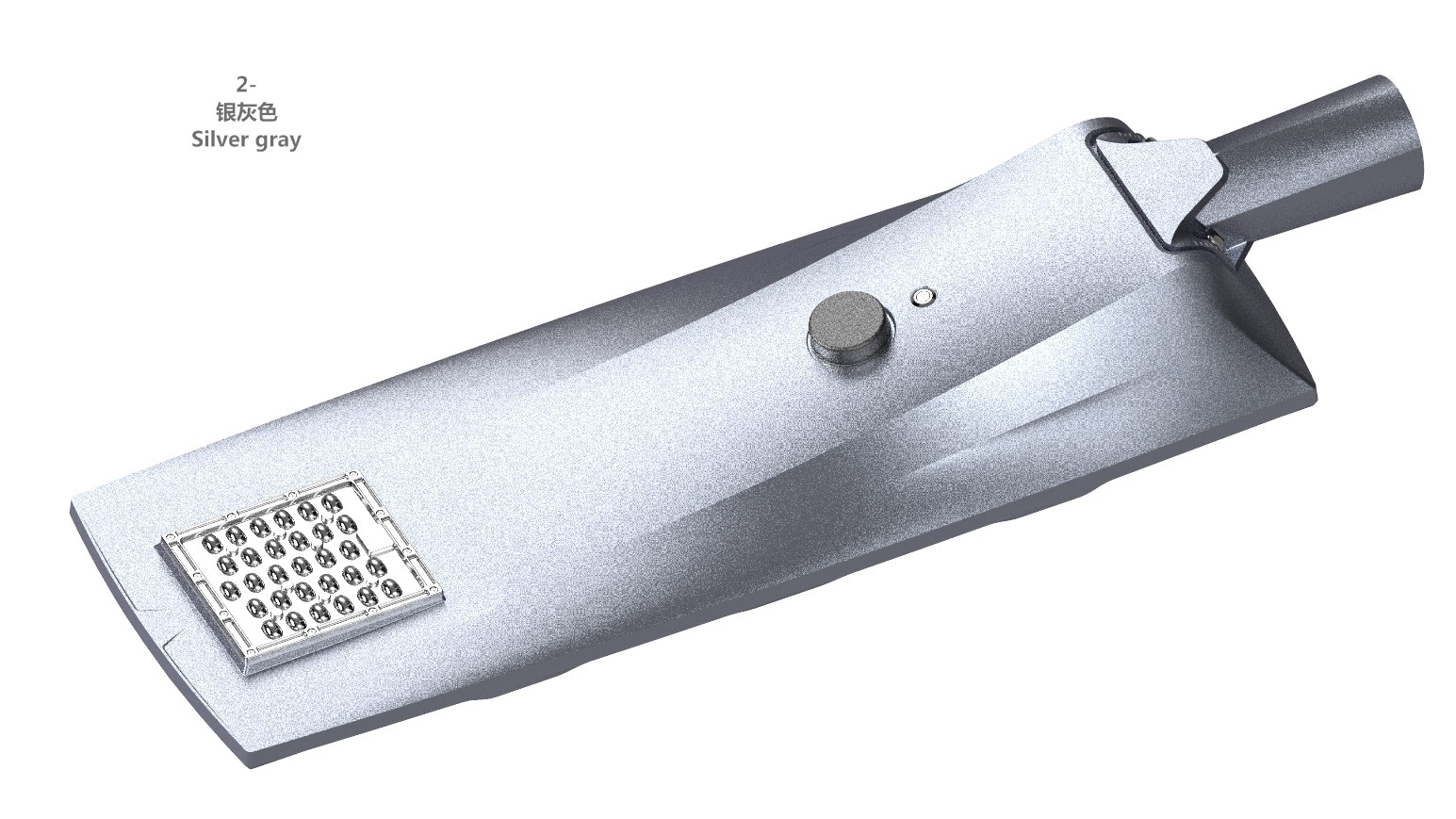 Diecast Aluminum IP66 6500K 80w 170Lm/W Led solar Street Lamp