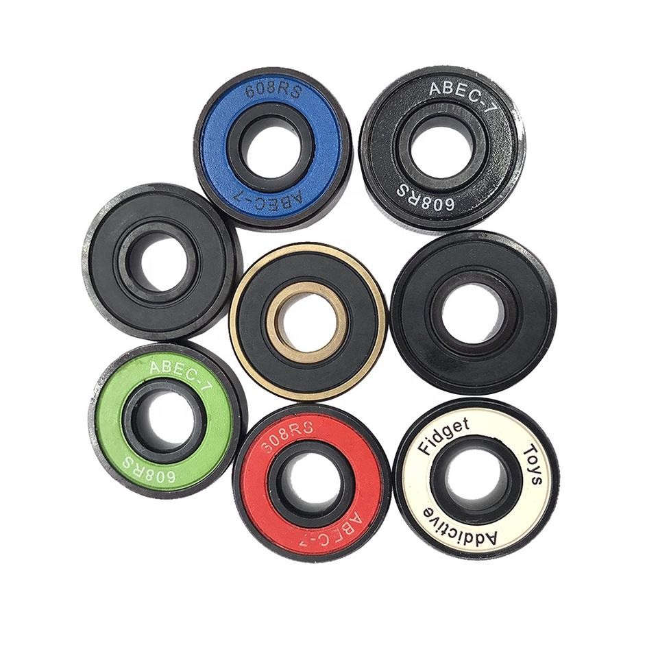 Custom Packed Skateboard Bearings 608ZZ 608 RS 2RS Skateboard Deep Groove Ball Bearings