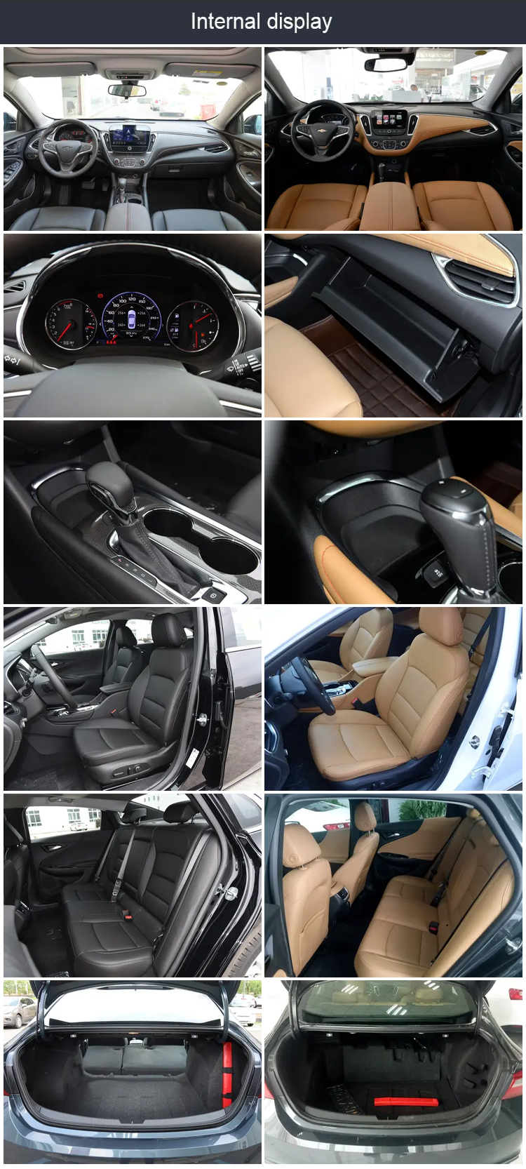 Chevrolet Malibu XL 550T 1.5T Sedan Electric Driver's Seat Adjustment and Anti-lock Braking System for Chevrolet Models