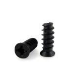 RoHs Black Dacromet Phillips Euro Screw Pan Head Style For Furniture