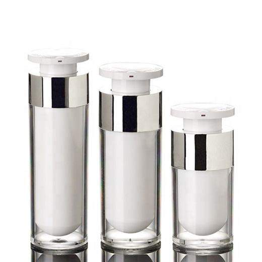 20ml Round Skincare Acrylic Snap On Bottle Airless Pump Cosmetic Bottle
