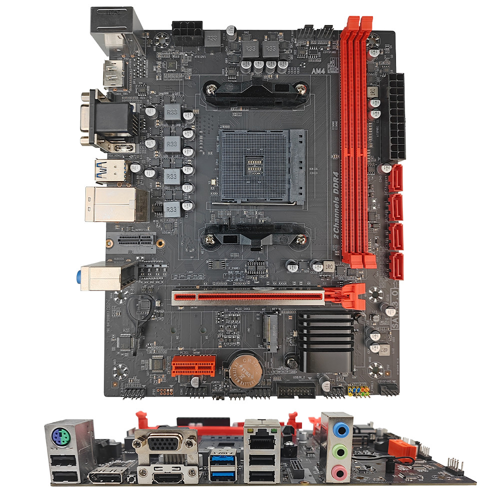 PCWINMAX Brand New B450 Socket AM4 DDR4 SATA 6GB/S VGA HD DP Output Micro ATX Gmaing Motherboard