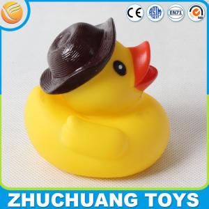 Quality funny rubber duck toys with hat wholesale