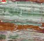 Polished Surface Finishing Pakistan Bamboo Onyx Marble Slabs for Table Modern
