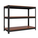 Adjustable Wooden Tiers Boltless Steel Stand Storage Shelf Rack