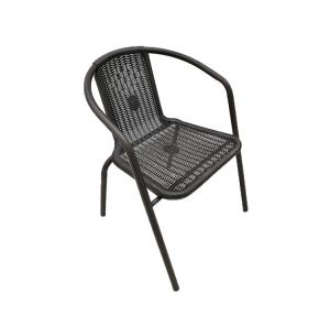 Quality Outdoor 75cm Height 58cm Depth Water Proof Stackable Woven Patio Chairs wholesale
