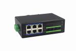 unmanaged industrial Fiber switch 10/100M 2fiber+6RJ45 ethernet switch for
