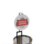 Large Commercial Supermarket Metal Wire Layer Display Rack Customized For Beer