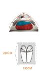 2 person Breathable Camping Tent Two Layer Camping Tent Outdoor GNCT-009