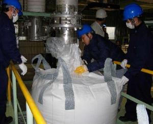 Flexible industrial Minerals PP bulk bags , factory Tubular tonne bags with Cross Corner loops