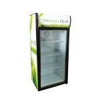 130L commercial mini fridge glass door refrigerate display used beverage cooler