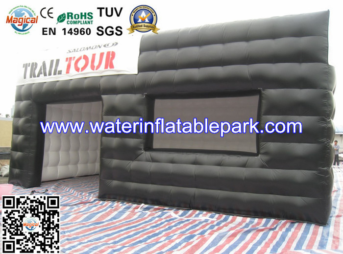 0.45mm PVC Tarpaulin Inflatable Marquee Tent Quadruple Needle Safe Stitching