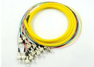 Quality FC UPC Single Mode Fiber Jumpers Yellow Color 50dB Return Loss Custom Length wholesale