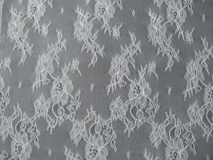 Quality Nylon Elegant Eyelash White Lace Trimming Exquisitely Made 150cm CY-HB0594 wholesale