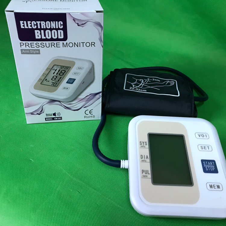 Digital Large LCD Display digital arm blood pressure monitor 24 hour blood pressure monitor automatic sphygmomanometer