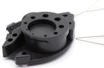 22 Mm FTTH Fiber Optic Fiber Optic Drop Cable Clamp Plastic Housing Material