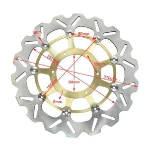 Quality 310mm Floating Brake Disc Rotor for Honda Racing Bike CB 1000 R CBR RR 1000 CTX ABS 1300 4.5mm Thickness 1.50kg wholesale
