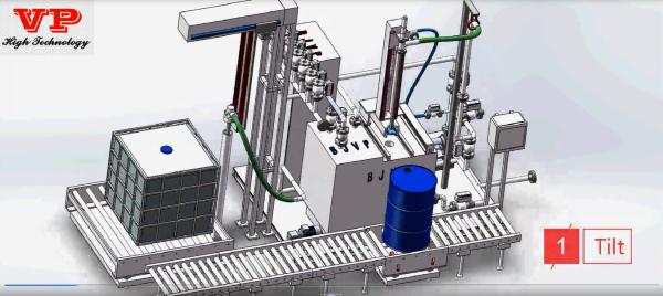 Cheap Automatic 200 L Drum Decanting Unit 6 Min/BBL No Cross Contamination for sale