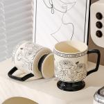 Retro Drinkware Type MUGS Perfect for Coffee Shops Restaurants and Daily