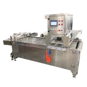 Quality PLC Control System Food Tray Packing Machine 25-45 Trays/Min High Speed Sealer wholesale