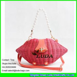 Quality LUDA 2016 fashion rattan hand plaited hobo shoulder bags wholesale